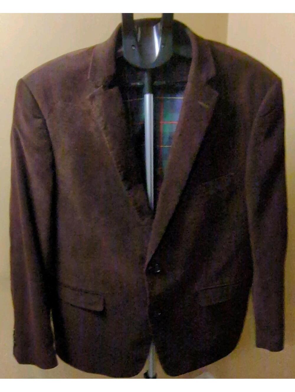 U.S. Polo Assn. Regular Fit Brown Corduroy Blazer Men Elbow Patches Sz 42S
